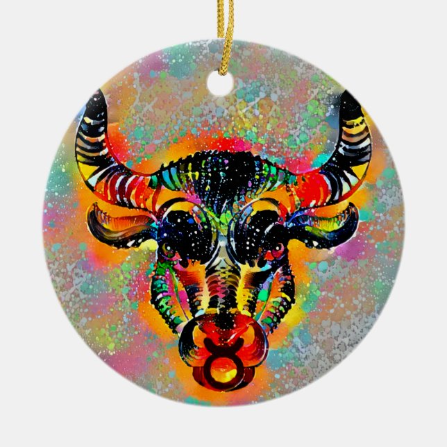 Taurus Tijuana Keramik Ornament (Vorne)