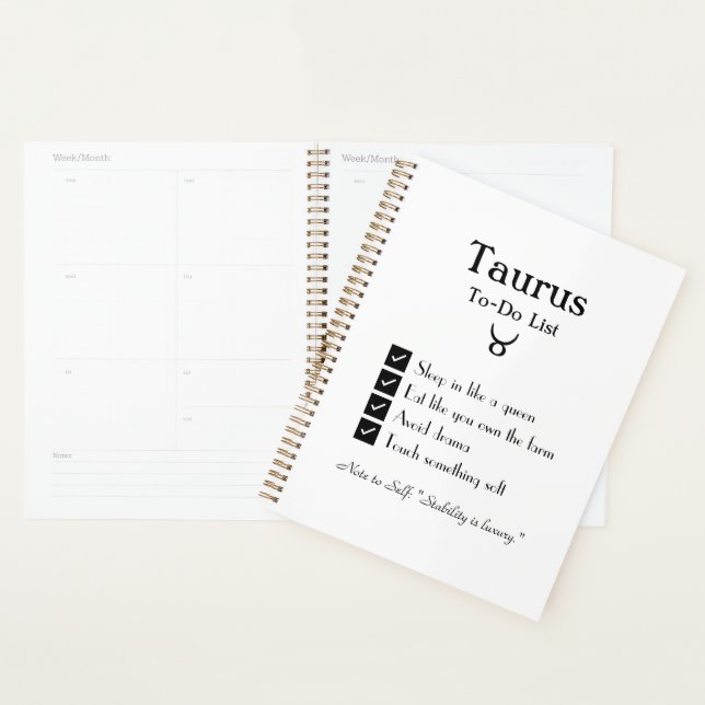 Taurus-To-Do-List Planer (Anzeige)