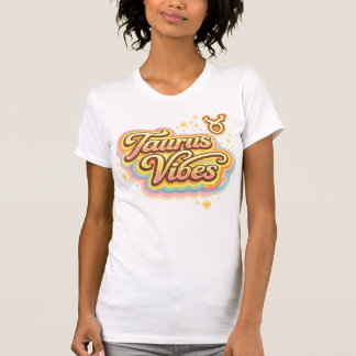 Taurus Vibes Rétro T-Shirt Zodiaque | Astrologie N