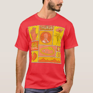 Taurus Vintag Zoodiac-Zeichen T-Shirt