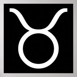 Taurus weiß poster