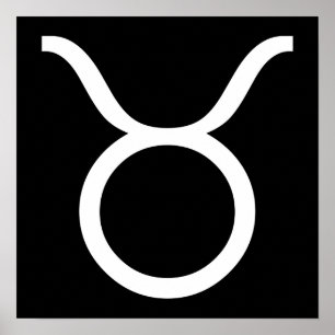 Taurus weiß poster