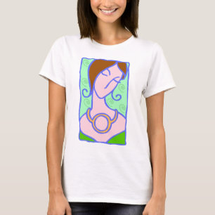 Taurus Woman aus den 1920er Jahren mit Symbol grün T-Shirt