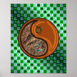Taurus & Wood Snake Poster