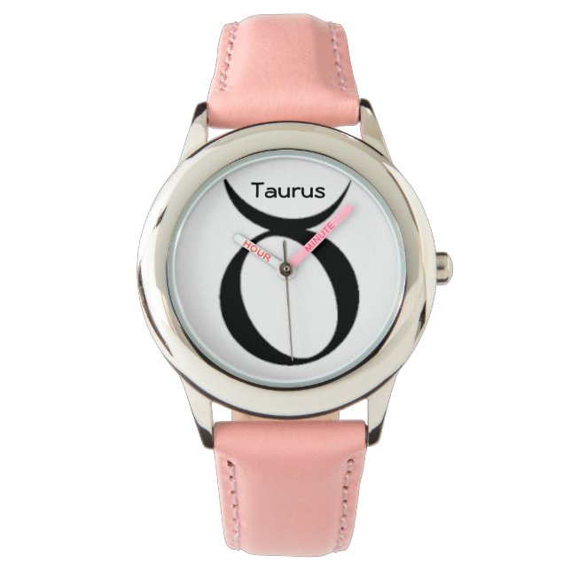 Taurus Zeichen der Zodiaka Uhren. Armbanduhr (Vorderseite)