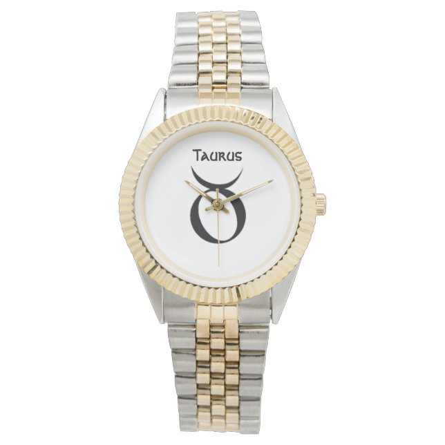 Taurus Zeichen der Zodiaka Uhren. Armbanduhr (Vorderseite)