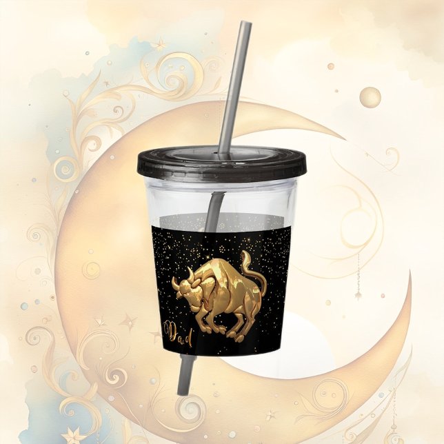 Taurus Zodiac Acrylic Tumbler Acryltrinkbecher (Von Creator hochgeladen)
