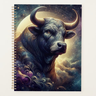 Taurus Zodiac Art - Majestic Bull Planer