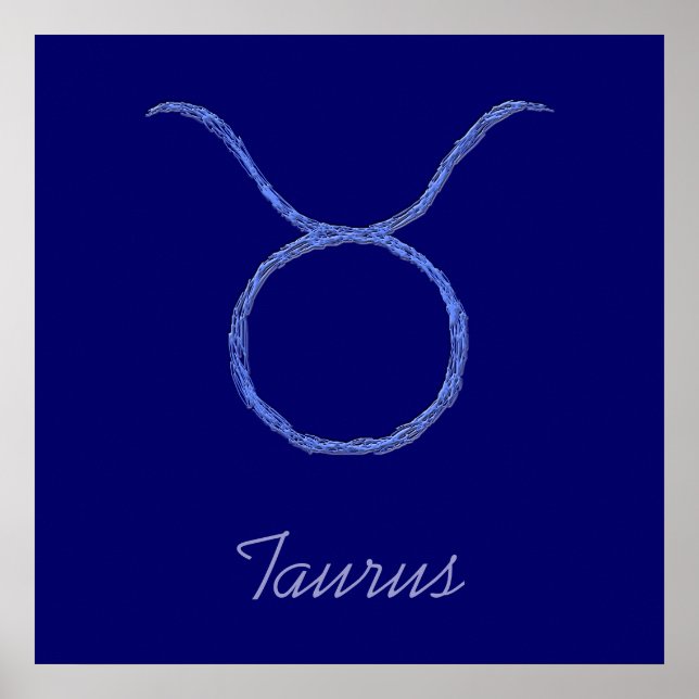 Taurus. Zodiac Astrologie Zeichen. Poster (Vorne)