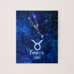 Taurus Zodiac Constellation Blue Galaxy Monogram<br><div class="desc">Taurus Zodiac Constellation Blue Galaxy Monogram Design. Mit trendigem Pinsel Script-Schriftart, dunkelblauem Himmelswasserhintergrund, leuchtender Sternkonstellation und dem Bull-Symbol. Modernes Astrologisches Geburtszeichen Horoskop, ist perfekt für jeden Taurier Geburtstag vom 20. April - 20. Mai ! Mit optionalen Mit Monogramm Anfangsbuchstaben (oder Leerzeichen verlassen). Ein tolles Geschenk für Junge und Mädchen, Familienmitglieder,...</div>