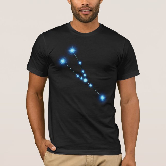 Taurus Zodiac Constellation Stars T-Shirt (Vorderseite)