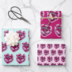 Taurus Zodiac Coquette Herz Birthday Cake Geschenkpapier Set