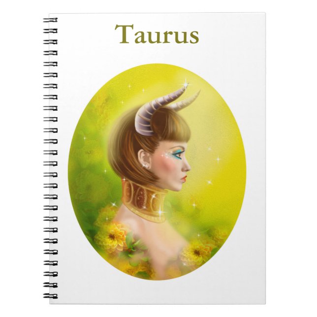 Taurus Zodiac Fantasy Notizblock (Vorderseite)