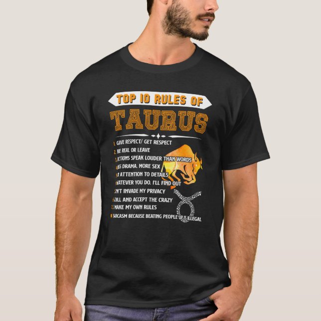 Taurus Zodiac Geburtstag Top 10 Regeln des Taurus  (Vorderseite)
