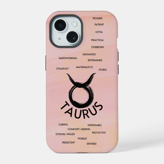 Taurus Zodiac Horoskop Girls iPhone 15 Hülle (Rückseite)