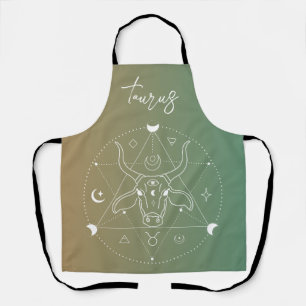 Taurus zodiac Horoskop Sternzeichen Schürze
