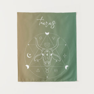 Taurus zodiac Horoskop Sternzeichen Wandteppich