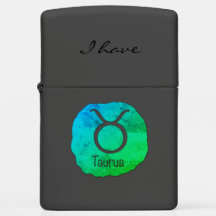 Taurus Zodiac J'Ai Zippo Lighter