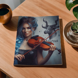 Taurus Zodiac Musician Violin Decoupage Seidenpapier
