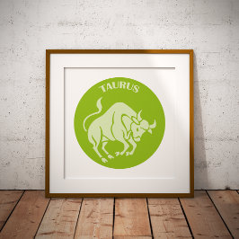 Taurus, Zodiac Sign, Horoscope, Astrology Poster