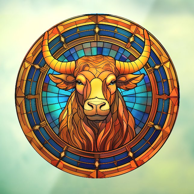 Taurus Zodiac Sign Imitate Festgläser Fensterheber Fensteraufkleber (Blatt 3)