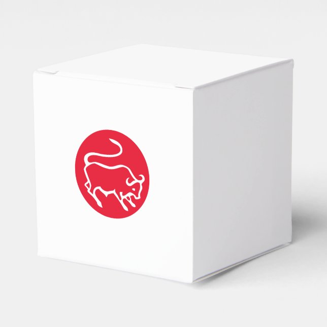Taurus Zodiac Sign Modernes, Minimalistisches Schl Geschenkschachtel (Vorderseite)