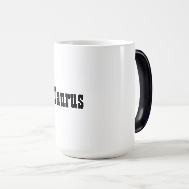 Taurus Zodiac Sign Morphing Mug Verwandlungstasse (VorderseiteRechts)