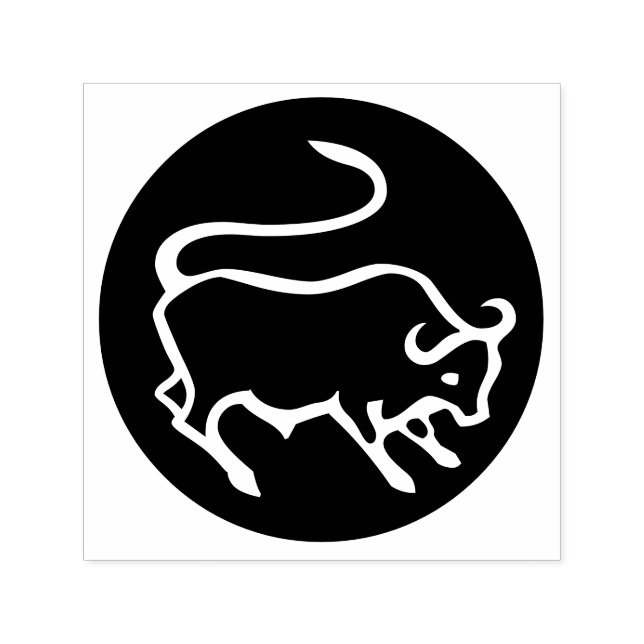 Taurus Zodiac Sign Permastempel (Design)