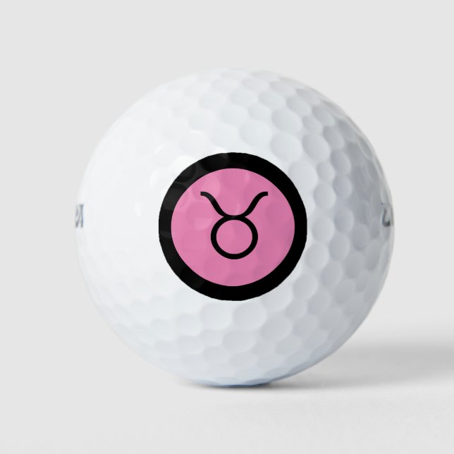 Taurus Zodiac Sign Personalisiert Custom Golfball (Vorderseite)