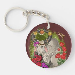 Taurus Zodiac Sign Schlüsselanhänger