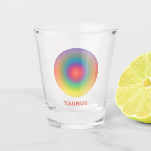 Taurus Zodiac Sign Stylish Gradient Schnapsglas