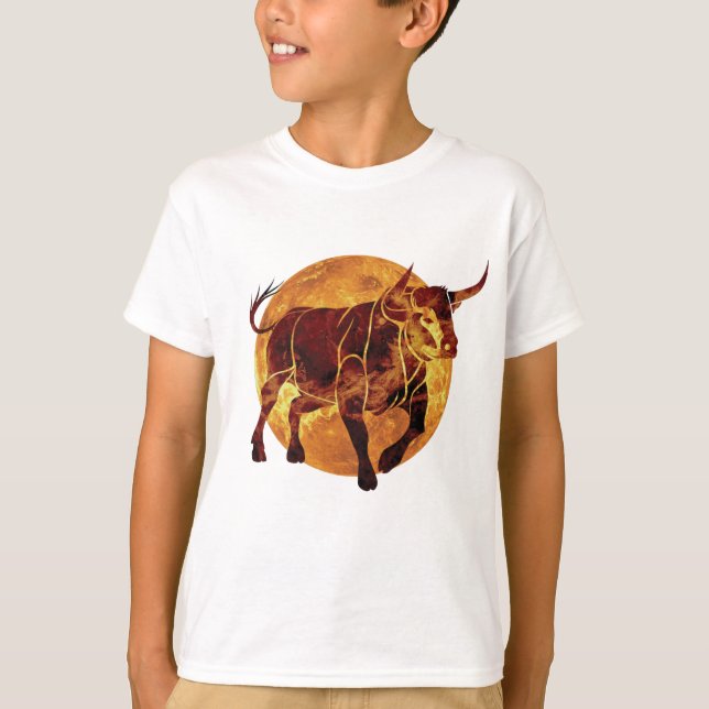 Taurus Zodiac Sign T-Shirt (Vorderseite)