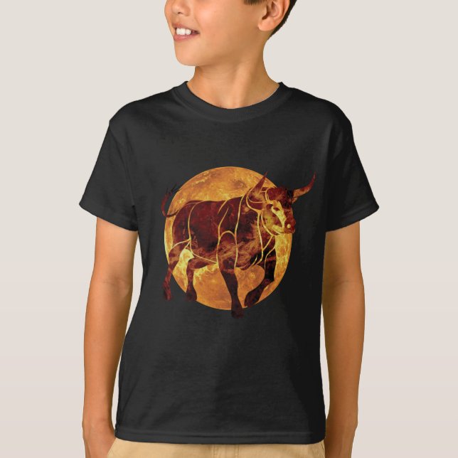 Taurus Zodiac Sign T-Shirt (Vorderseite)