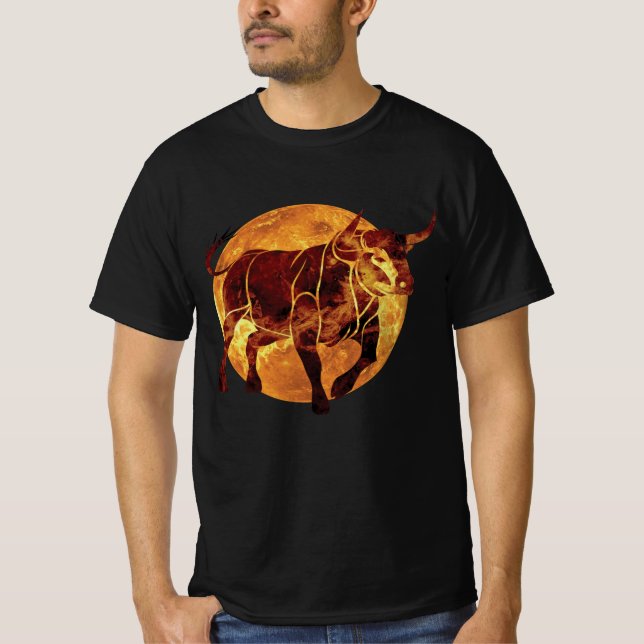 Taurus Zodiac Sign T-Shirt (Vorderseite)