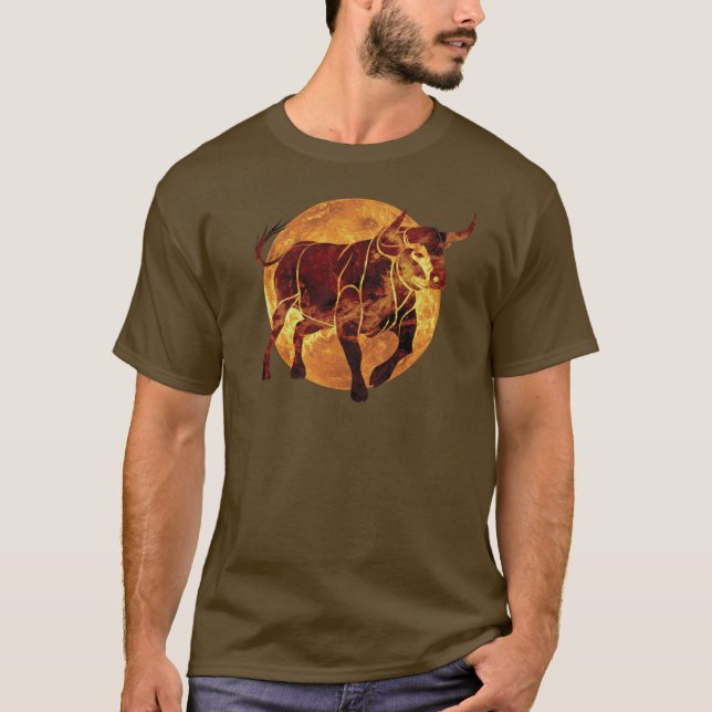 Taurus Zodiac Sign T-Shirt (Vorderseite)