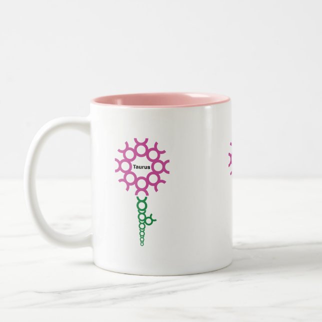 Taurus Zodiac Sign Tasse (Links)