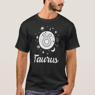 Taurus Zodiac Signature Astrologie Moon Star Horos T-Shirt