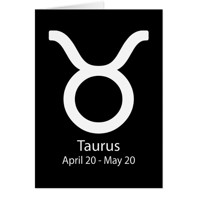 Taurus Zodiac signieren Astrologie (Vorne)