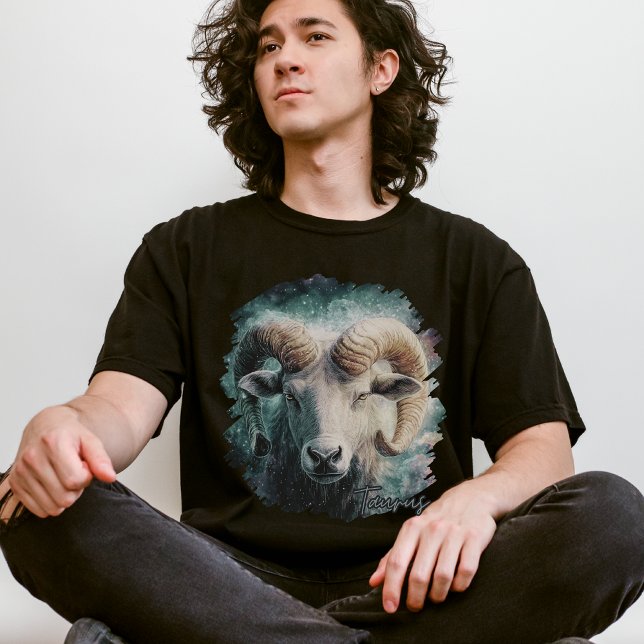 Taurus Zodiac Star Symbol, Galaxy Inspiriert, Cosm T-Shirt (Von Creator hochgeladen)