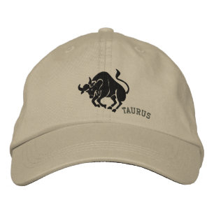 Taurus Zodiac Symbol Embroidery Bestickte Kappe