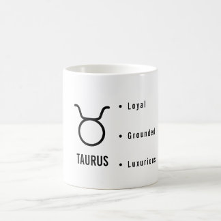 Taurus Zodiac Traits Minimal Astrology Kaffeetasse