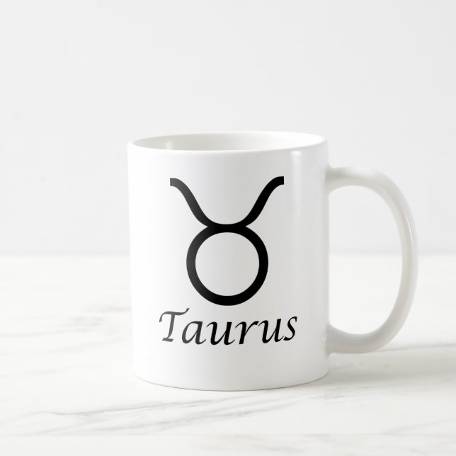 "Taurus" Zodiac-Zeichen Kaffeetasse (Rechts)