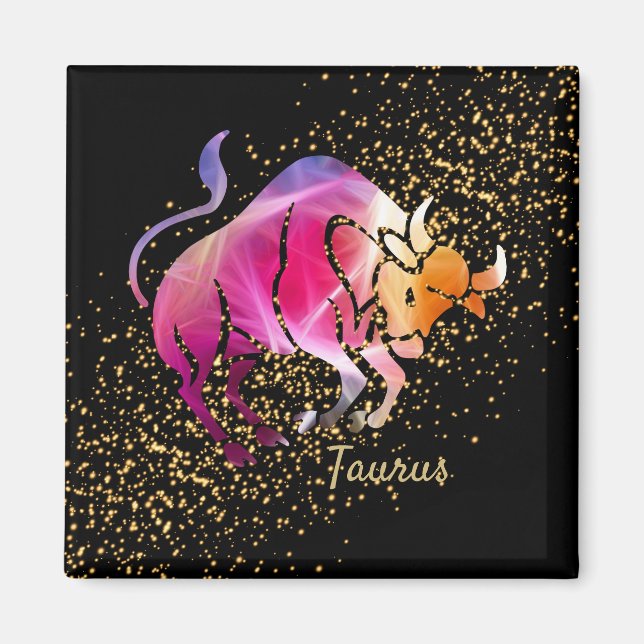 Taurus - Zodiac-Zeichen Magnet (Vorne)