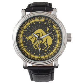 Taurus - Zodiac - Zeichen - Symbol - Horoskop Armbanduhr
