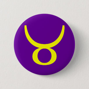 TAURUS, ZODIAKALES ZEICHEN BUTTON