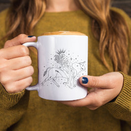 TaurusGirl 15oz Black Rim Tasse
