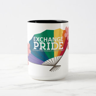 Tausche Pride-Becher mit Sakura-Blumen Zweifarbige Tasse