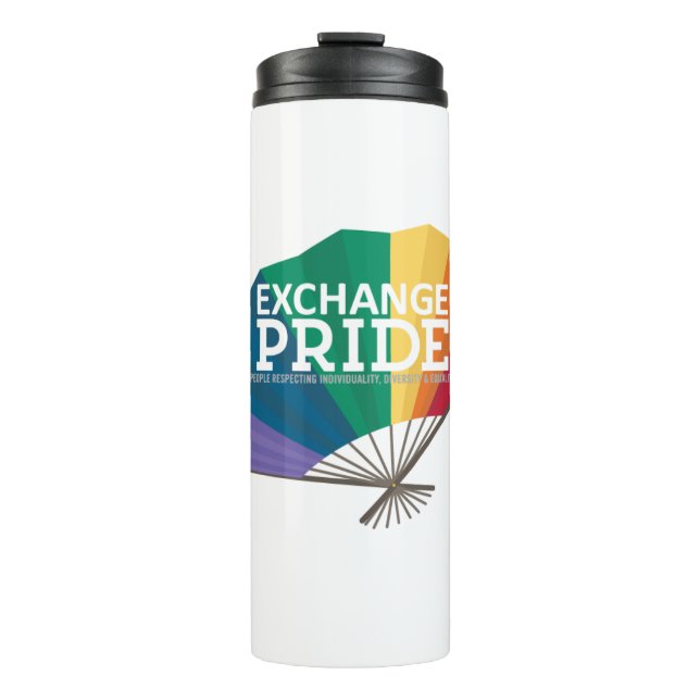 Tausche Pride Thermal mit Ventilator und Kirschblü Thermosbecher (Vorderseite)