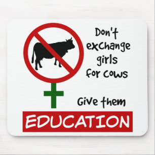 Tauschen Sie keine Mädchen gegen Kühe aus, geben S Mousepad