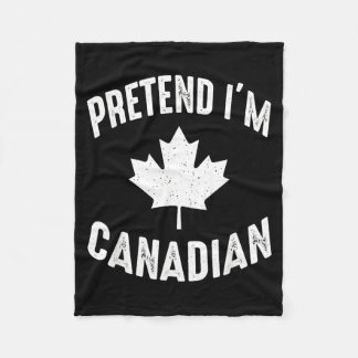 Täuschend echt kanadischer Canada Day kanadisches Fleecedecke